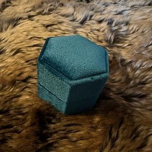 Velvet Ring Box - Teal